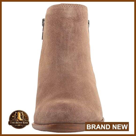 Ankle Booties with Block Heel Chunky Retro Chic Double Zipper Comfortable - Picture 2 of 7